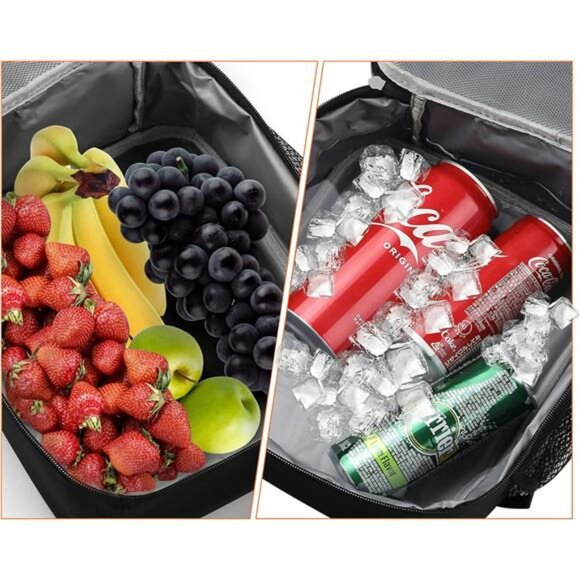 small insulated lunch box bag for men women reusable cooler tote for work travel - Picture 7 of 8